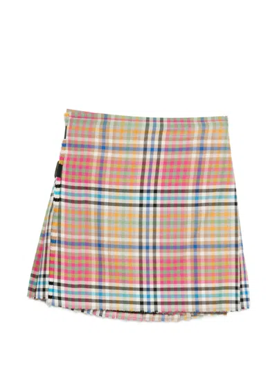 Vivienne Westwood Mini Kilt Heather Check 44 Women In Multi