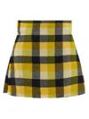 Vivienne Westwood High-waisted Pleated Kilt Style Skirt In Yellow