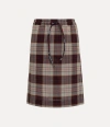 Vivienne Westwood Kilt Viscose / Wool Check Pattern Red S Unisex In Red