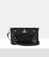 Vivienne Westwood Kimmy Crossbody Mini Croc-embos Db Black