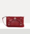 Vivienne Westwood Kimmy Crossbody Mini Croc-embos Db Red