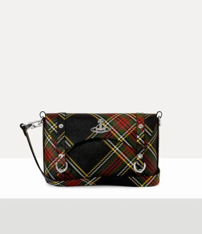 Vivienne Westwood Kimmy Crossbody Saffiano Printed Db Chelsea-tartan