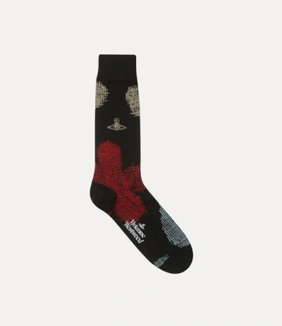 Vivienne Westwood Kimono Sock Kimono Black 9-11 Unisex In Multi
