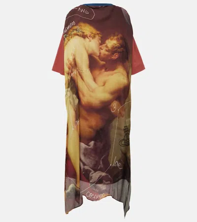 Vivienne Westwood Kiss Printed T-shirt Dress In Multicoloured