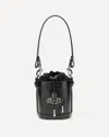 Vivienne Westwood Kitty Bucket Bag In Black