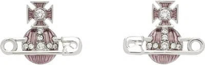 Vivienne Westwood Kitty Earrings In Orange