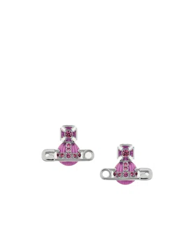 Vivienne Westwood Kitty Earrings In Blue