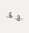 Vivienne Westwood Kitty Earrings Platinum-white-crystal-light-rose-enamel Platinum-white-crystal-light-rose-enamel Wom