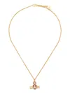 Vivienne Westwood Kitty Pendant Necklace In Gold