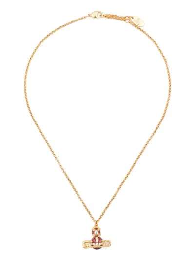Vivienne Westwood Kitty Pendant Necklace In Gold