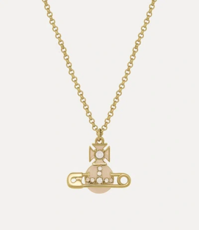 Vivienne Westwood Kitty Pendant Necklace Gold-white-opal-crystal-powder-blue-enamel-cream Gold-white-opal-crystal-powd