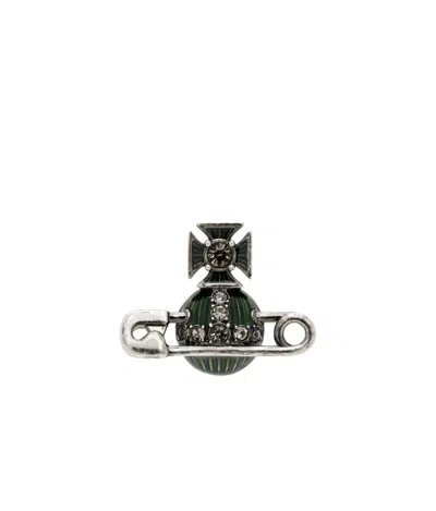 Vivienne Westwood Kitty's Single Earrings In Black