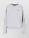 Vivienne Westwood Orb-embellished Crew Neck Sweatshirt In Gray