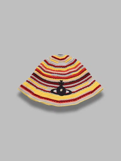 Vivienne Westwood Knitted Bucket In Purple