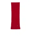 Vivienne Westwood Knitted Detail Scarf In Red