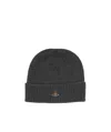 Vivienne Westwood Knitted Hat In Black