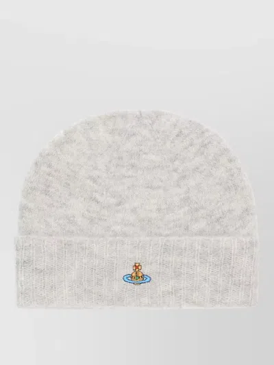 Vivienne Westwood Knitted Hat In Grey