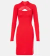 Vivienne Westwood Knitted Wool Midi Dress In Rot