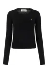 Vivienne Westwood Women Cotton And Cashmere Blend Jumper In Black