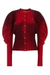 Vivienne Westwood Woman Cardigan Red Size M Virgin Wool In Multicoloured