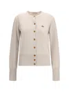 Vivienne Westwood Orb-embellished Virgin-wool Cardigan In Neutral