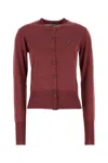 Vivienne Westwood Tiziano Red Wool Blend Bea Cardigan In Red