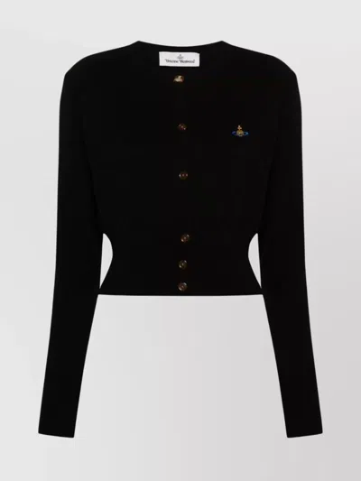 VIVIENNE WESTWOOD KNITWEAR WITH CROPPED STRAIGHT HEM