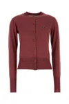 Vivienne Westwood Tiziano Red Wool Blend Bea Cardigan