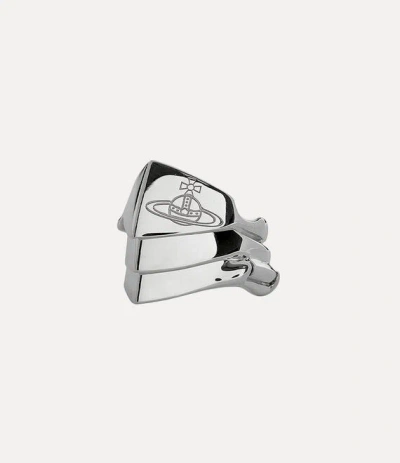 Vivienne Westwood Knuckleduster Ring Silver Unisex