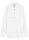 Vivienne Westwood Shirt With Subtle Orb Embroidery And Tailored Fit In White