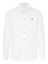 Vivienne Westwood Shirt With Subtle Orb Embroidery And Tailored Fit In White