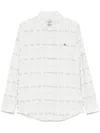 Vivienne Westwood White Two Button Krall Shirt In White