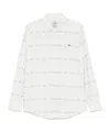 Vivienne Westwood White Two Button Krall Shirt In White