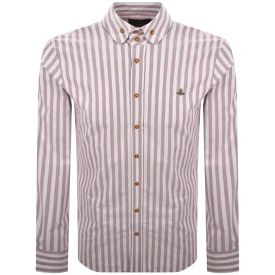 Vivienne Westwood Krall Stripe Shirt Burgundy