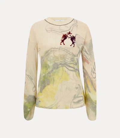 Vivienne Westwood Kyle Jumper Wool Wonderland M/l Unisex In Neutral