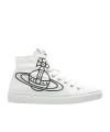 Vivienne Westwood Plimsoll High Top Canvas Man Sneakers White Size 12 Textile Fibers In White