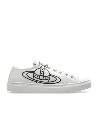 Vivienne Westwood Lace-up Sneakers In White