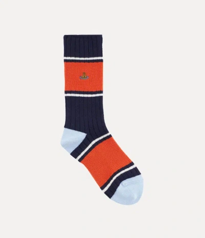 Vivienne Westwood Ladies Socks In Blue