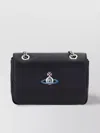 Vivienne Westwood Lambskin Chain Strap Clutch Bag