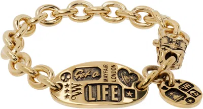 Vivienne Westwood Lancelot Bracelet In Burgundy