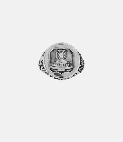 Vivienne Westwood Lancelot Chevalier Ring Platinum Silver Unisex