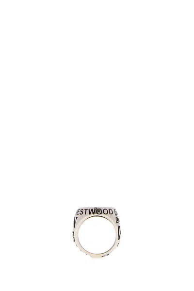 Vivienne Westwood Lancelot Chevalier Orb Ring In Metallic