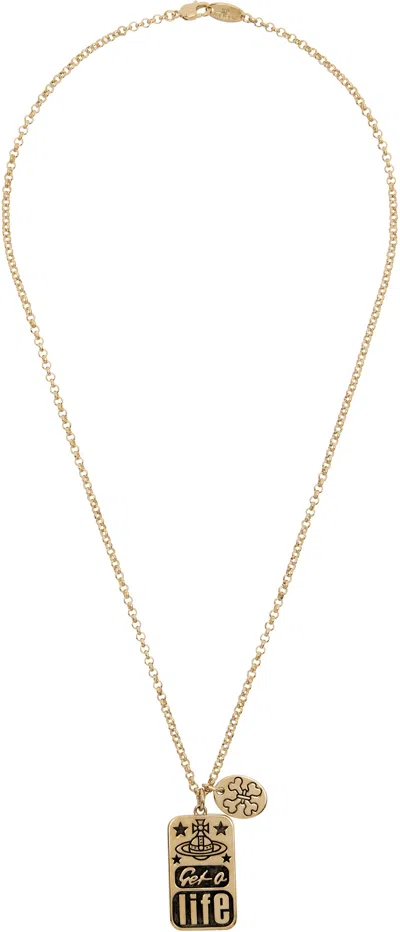 Vivienne Westwood Lancelot Pendant Necklace In Gold