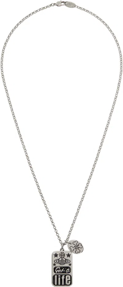 Vivienne Westwood Lancelot Pendant Necklace In Silver
