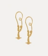 Vivienne Westwood Large Maxima Earrings Gold Swarovski Crystals Women In Gold