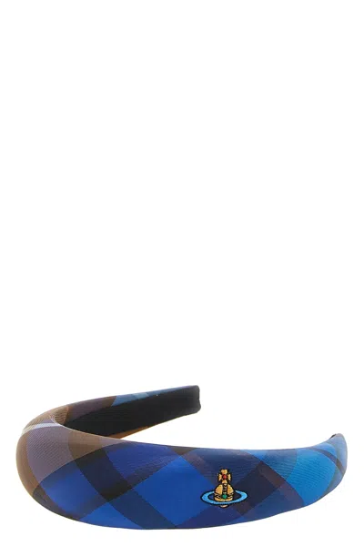 Vivienne Westwood 'large' Padded Headband In Blu