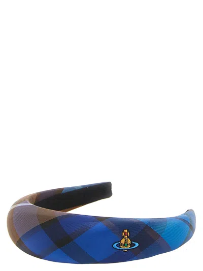 Vivienne Westwood 'large' Padded Headband In Blue