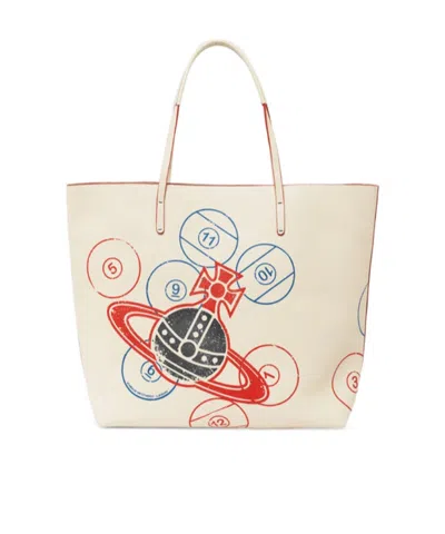 Vivienne Westwood Large Studio Orb-motif Tote Bag