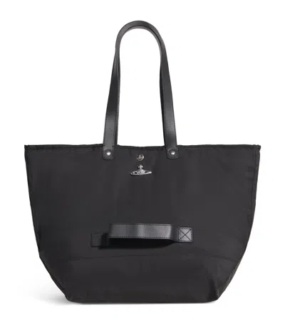 Vivienne Westwood Large Utility Tote Bag In Black