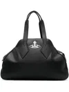 Vivienne Westwood Double Handle Shoulder Bag In Black